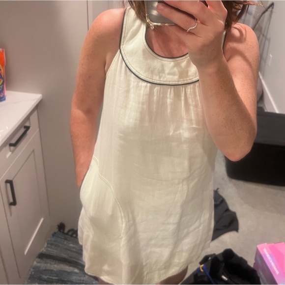 Designer linen swing dress - Picture 5 of 8